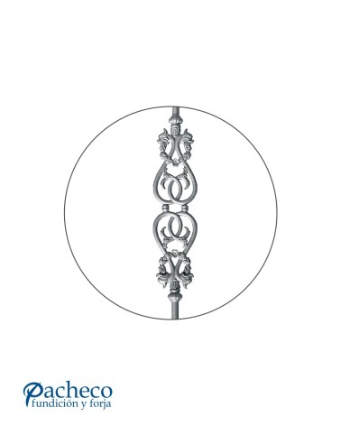 Balaustre de Hierro Fundido Ornamental para Barandillas