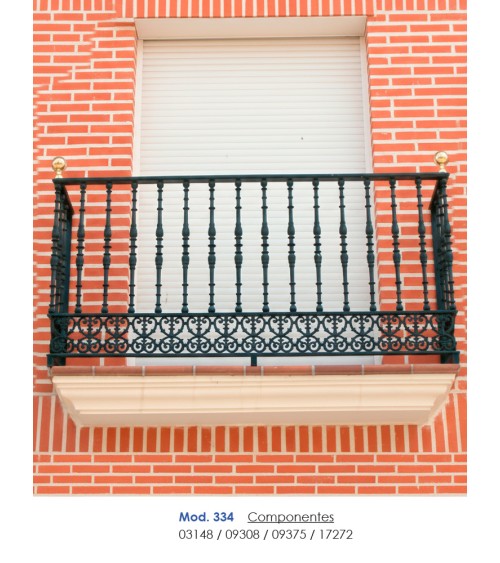 Balaustre Ornamental de Fundición de Hierro para Vallas