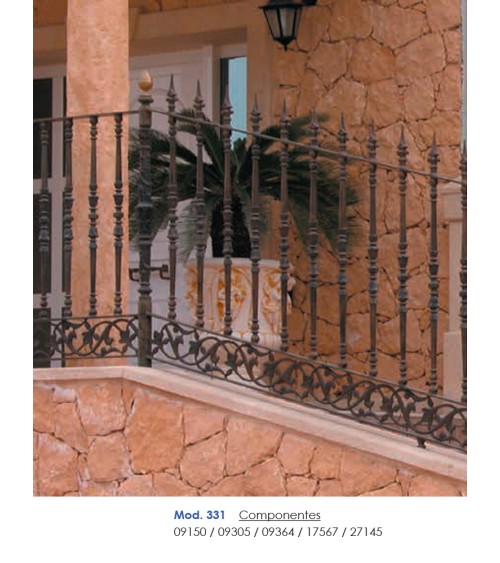 Balaustre Ornamental de Fundición de Hierro para Vallas