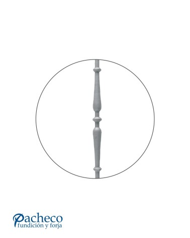 Balaustre de Fundido Liso para Barandillas