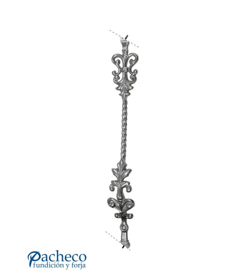 Jabalcon de Aluminio Fundido Ornamental IZQ para Escaleras M8