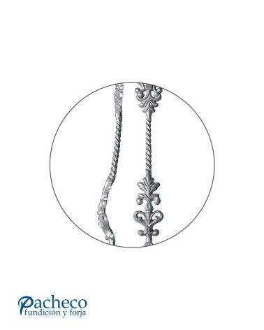 Jabalcon de Hierro Fundido Ornamental para Barandillas