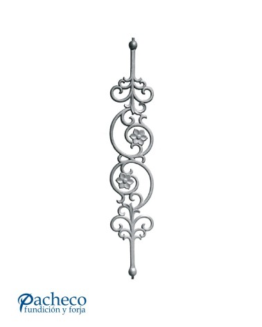 Balasutre Ornamental de Hierro Fundido para Barandillas