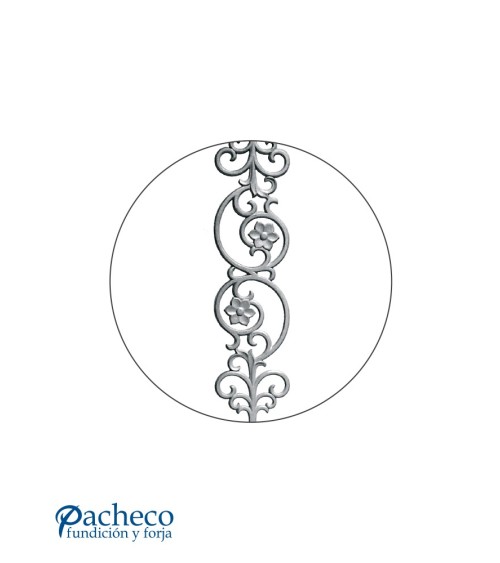 Balasutre Ornamental de Hierro Fundido para Barandillas