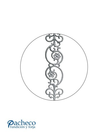 Balasutre Ornamental de Hierro Fundido para Barandillas