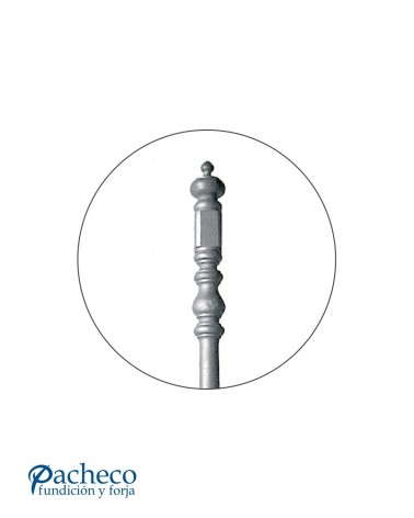 Arranque para Escalera de Hierro Fundido Cuadrado 50 mm