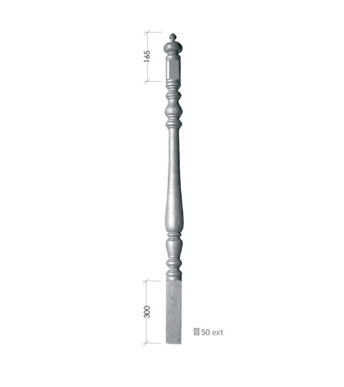 Arranque para Escalera de Hierro Fundido Cuadrado 50 mm Arranque para Escalera de Hierro Fundido Cuadrado 50 mm