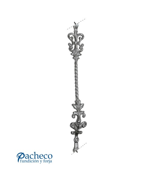 Jabalcon de Aluminio Fundido Ornamental DCHA para Escaleras M8