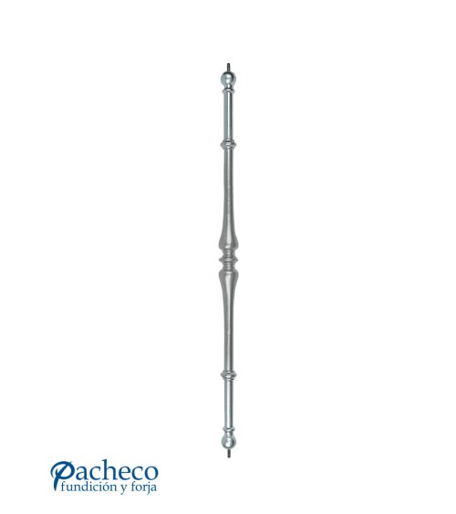 Balaustre de Aluminio Fundido Liso Abarrilado para Barandillas M8