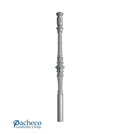 Arranque para Escalera de Hierro Fundido Ornamental Redondo 60 mm