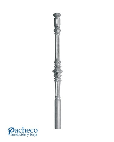 Arranque para Escalera de Hierro Fundido Ornamental Redondo 60 mm