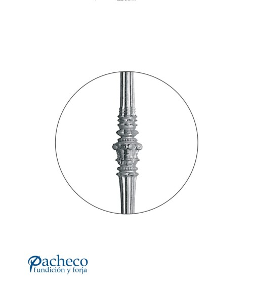 Arranque para Escalera de Hierro Fundido Ornamental Redondo 60 mm