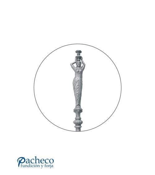 Arranque para Escalera de Hierro Fundido Redondo 60 mm