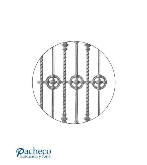 Balaustrada de Hierro Fundido para Barandillas