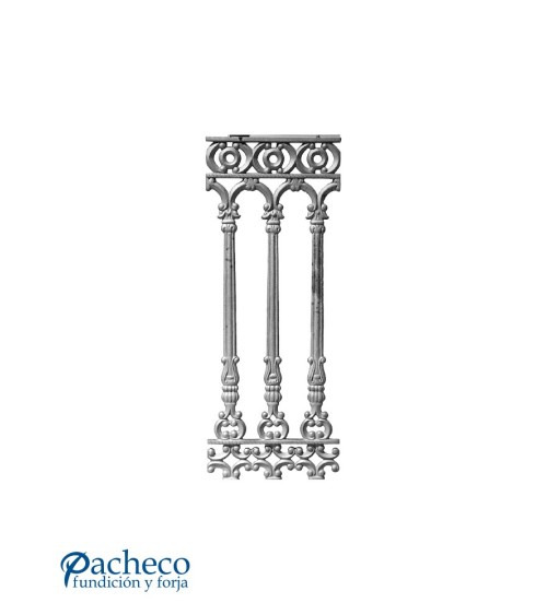 Balaustrada Ornamental de Fundición de Hierro para Vallas