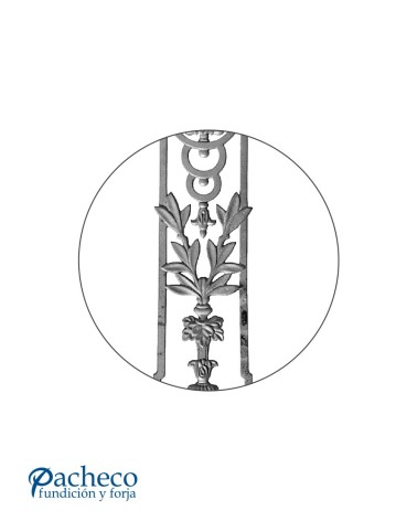 Balaustrada Alargada de Hierro Fundido para Barandillas