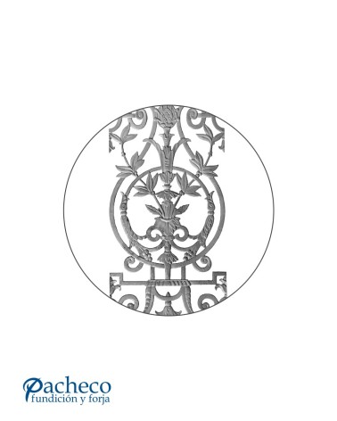 Balaustrada Ornamental de Fundición de Hierro para Barandillas