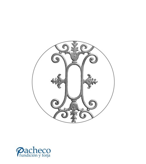 Balaustrada de Hierro Fundido Ornamental para Vallas