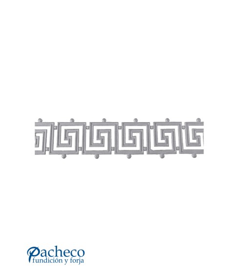 Solera de Hierro Fundido Greca Geométrica para Barandillas