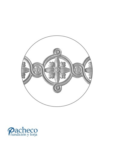 Solera de Hierro Fundido para Adorno de Barandillas