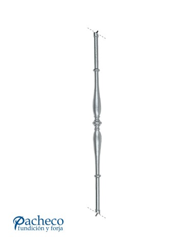 Balaustre de Aluminio Fundido Abarrilado Estilizado para Escaleras M8