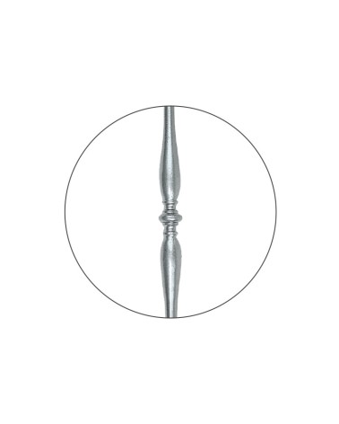 Balaustre de Aluminio Fundido Abarrilado Estilizado para Escaleras M8