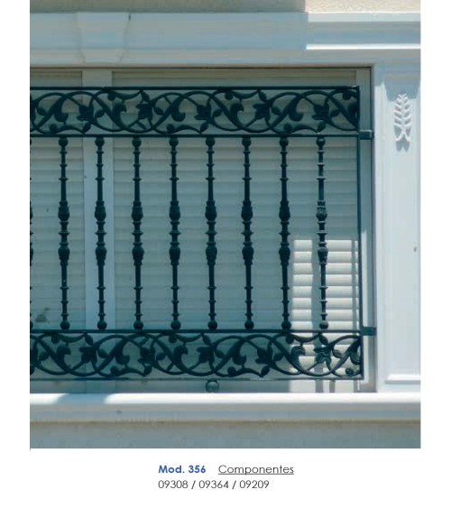 Solera Ornamental de Hierro Forjado para Ventanas o Barandillas