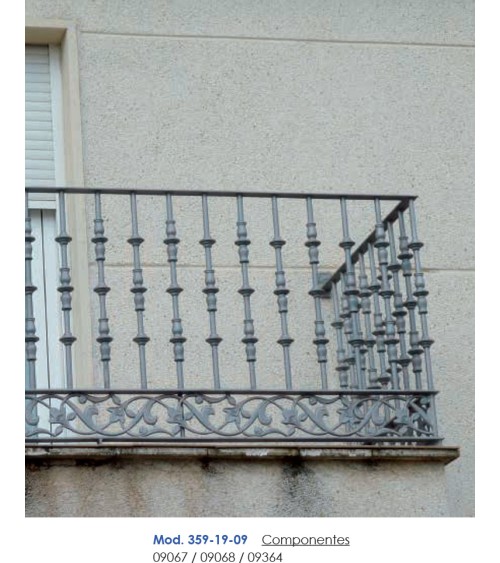 Solera Ornamental de Hierro Forjado para Ventanas o Barandillas