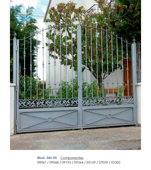 Solera Ornamental de Hierro Forjado para Ventanas o Barandillas