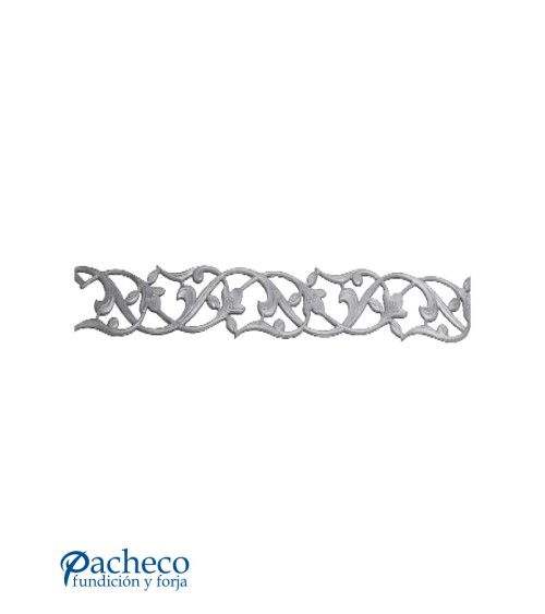 Solera Ornamental de Hierro Forjado para Ventanas o Barandillas