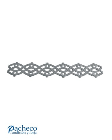 Solera de Hierro Fundido para Barandillas Trenzada