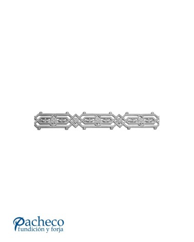 Solera de Hierro Fundido Geométrica para Barandillas o Ventanas