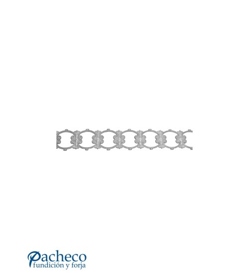 Solera de Hierro Fundido Adorno para Ventanas o Barandillas