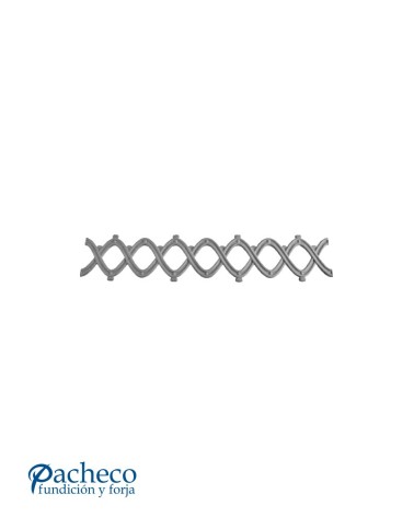 Solera de Hierro Fundido Entrelazada para Barandillaso Ventanas