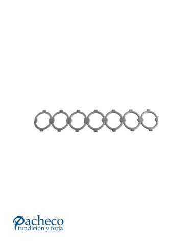 Solera de Hierro Fundido Unión de Aros para Barandillas o Ventanas