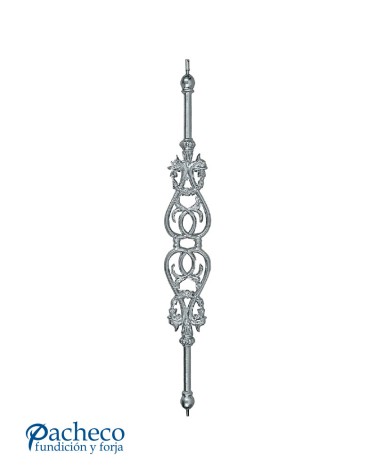 Balaustre de Aluminio Fundido Ornamental para Barandillas M8