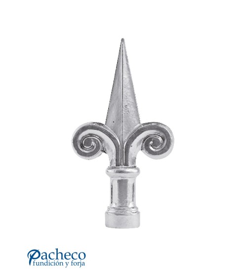 Lanza de Aluminio Fundido en Punta con Caracolas M8