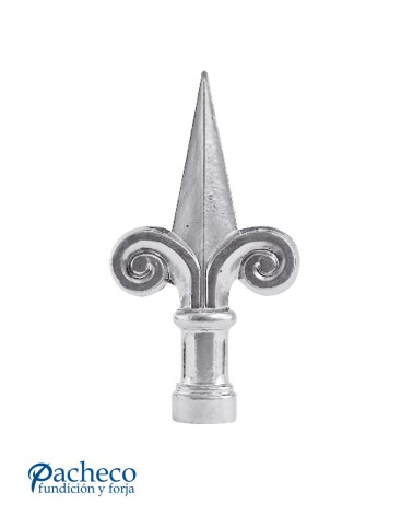 Lanza de Aluminio Fundido en Punta con Caracolas M8