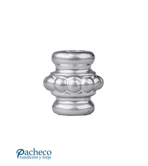 Macolla de Aluminio Fundido Abombada Ornamental para Redondo  16 mm