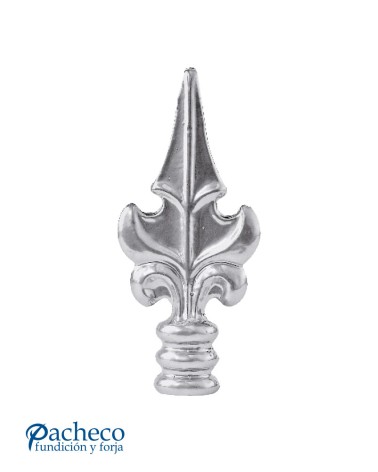 Lanza de Alumino Fundido Flor de Lis con Base Anillada M8