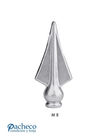 Lanza de Aluminio con Base Redonda M8
