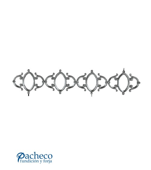 Solera de Aluminio Fundido con Óvalos Centrales M6