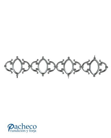 Solera de Aluminio Fundido con Óvalos Centrales M6