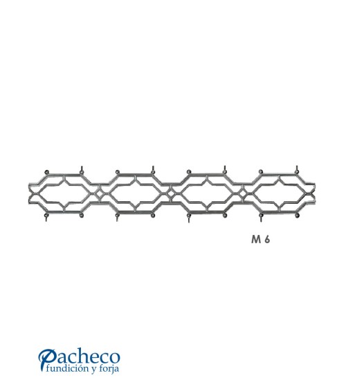 Solera de Aluminio Fundido Geométrica M6