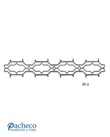 Solera de Aluminio Fundido Geométrica M6