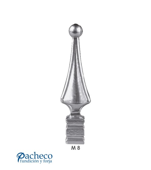 Lanza de Aluminio Fundido con Bola en Extremo M8