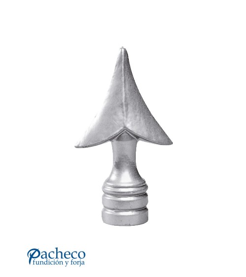 Lanza de Aluminio Fundido en Punta con Base Anillada M8
