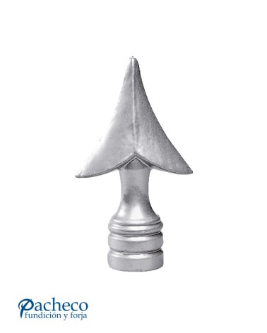 Lanza de Aluminio Fundido en Punta con Base Anillada M8