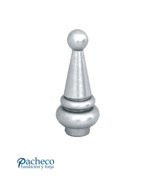 Lanza de Aluminio Fundido Cónica con Bola en Extremo M8