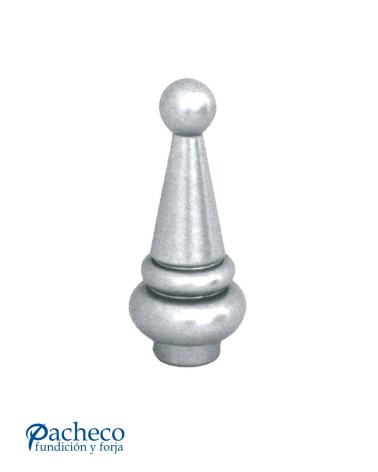 Lanza de Aluminio Fundido Cónica con Bola en Extremo M8